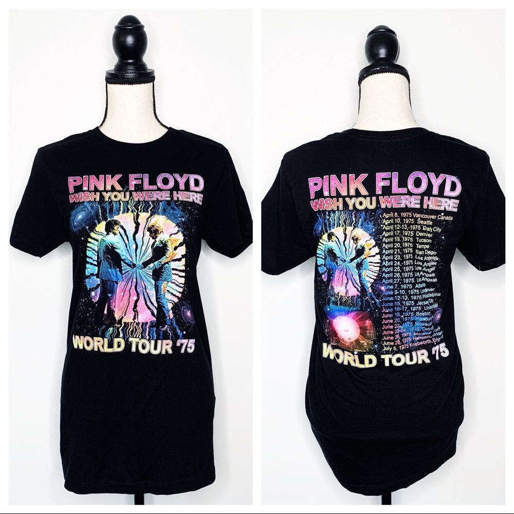 NWOT - PINK FLOYD 1975 Tour Graphic Band Tee S M